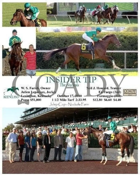 Insider Tip - 101710 Keeneland