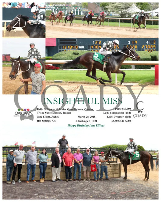 INSIGHTFUL MISS - 03-28-25 - R04 - OP Oaklawn Park