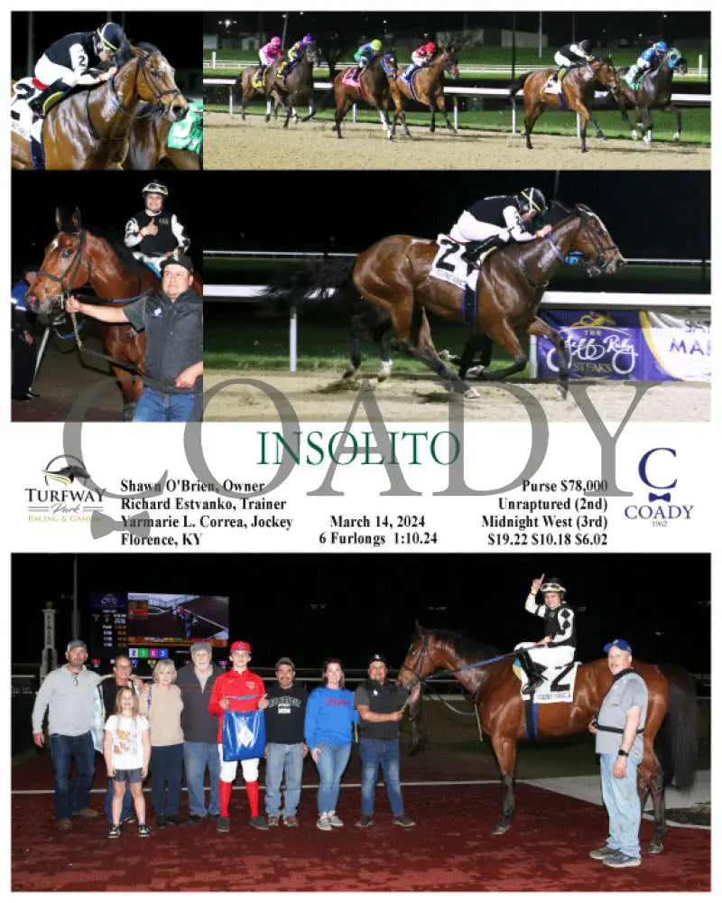 Insolito - 03 - 14 - 24 R07 Tp Turfway Park