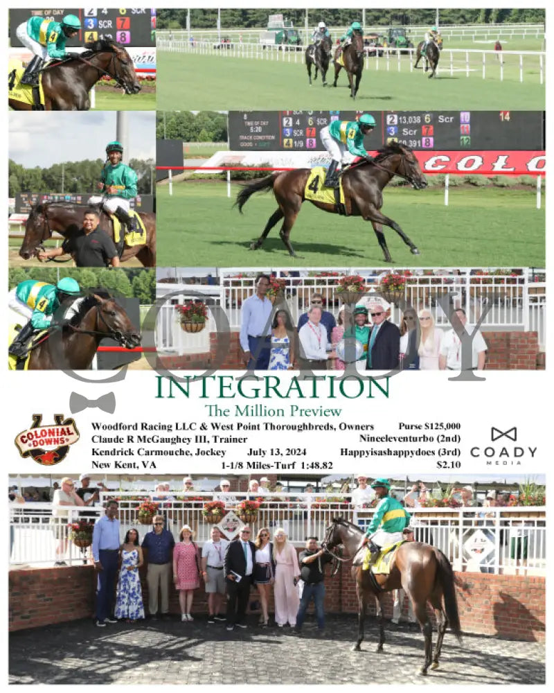 Integration - The Million Preview 07-13-24 R08 Cnl Colonial Downs