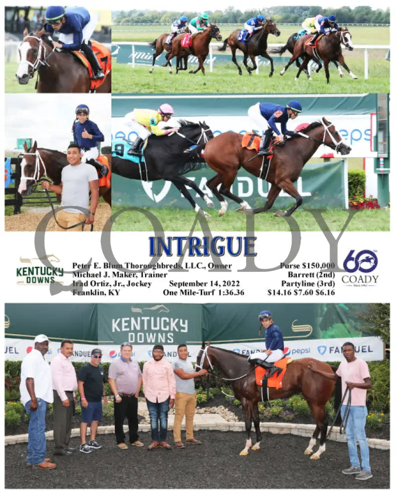Intrigue - 09-14-22 R01 Kd Kentucky Downs
