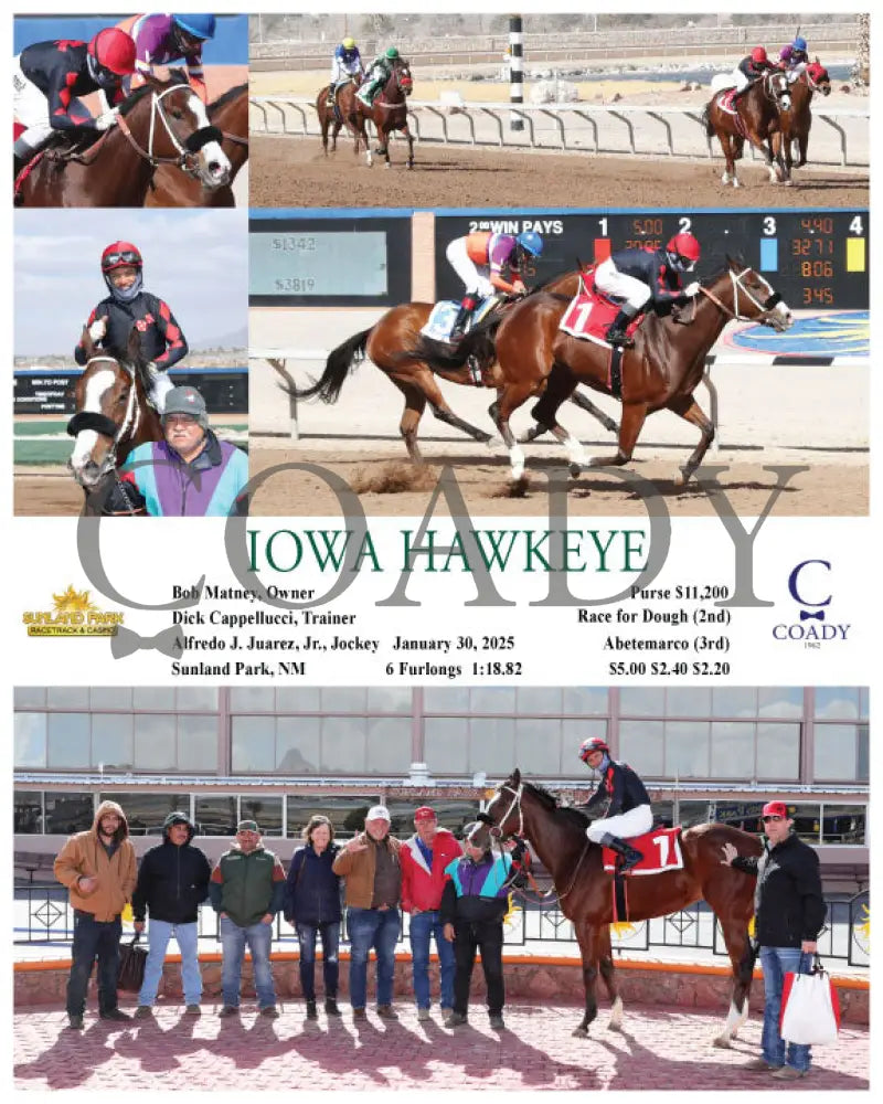 Iowa Hawkeye - 01-30-25 R01 Sun Turfway Park