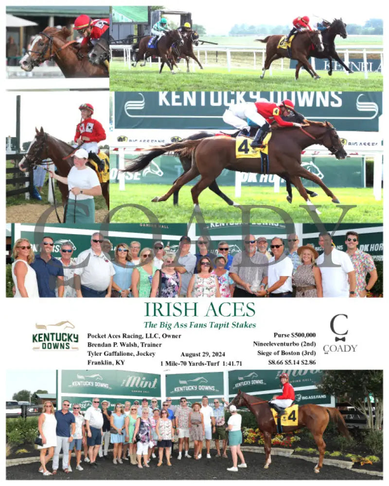 Irish Aces - The Big Ass Fans Tapit Stakes 08-29-24 R10 Kd Kentucky Downs