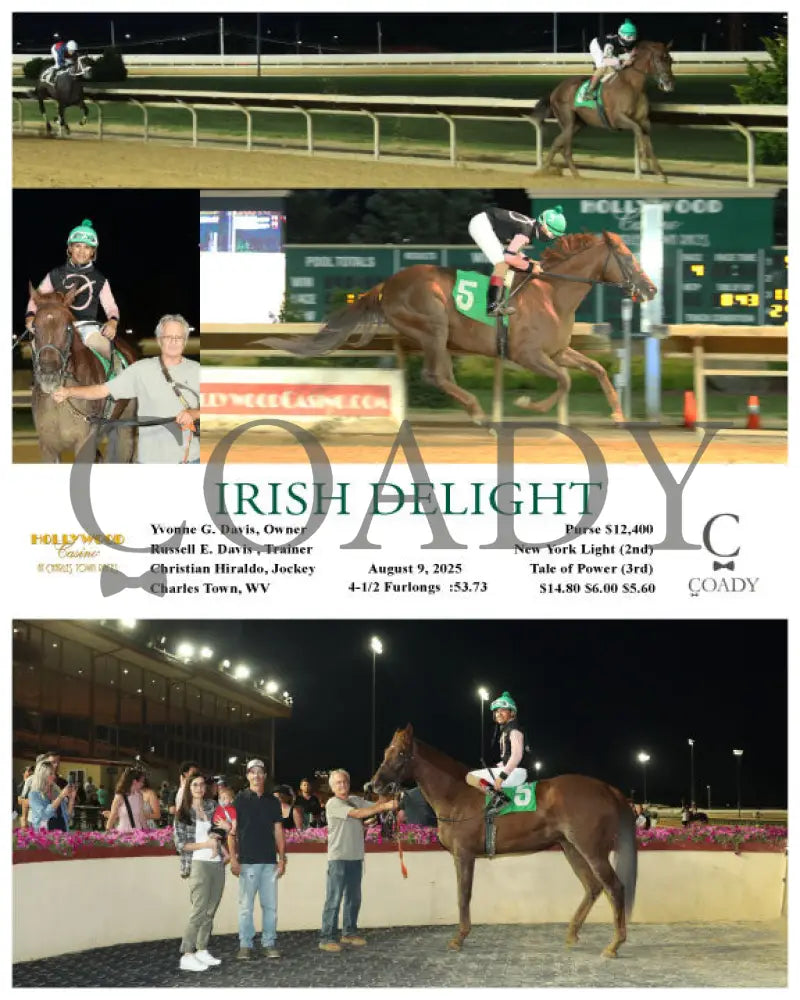 IRISH DELIGHT - 08-09-25 - R04 - CT Hollywood Casino at Charles Town Races