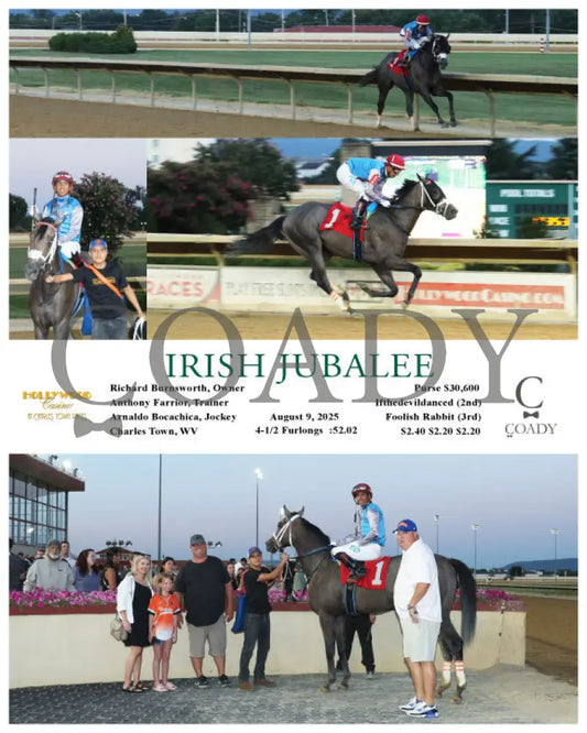 IRISH JUBALEE - 08-09-25 - R03 - CT Hollywood Casino at Charles Town Races