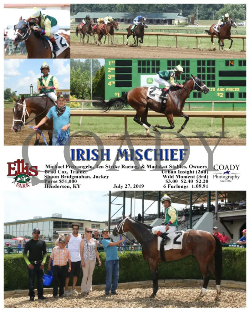 Irish Mischief - 07-27-19 R04 Elp Ellis Park