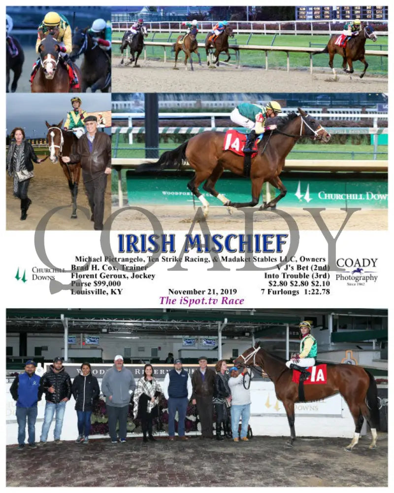 Irish Mischief - 11-21-19 R09 Cd Churchill Downs