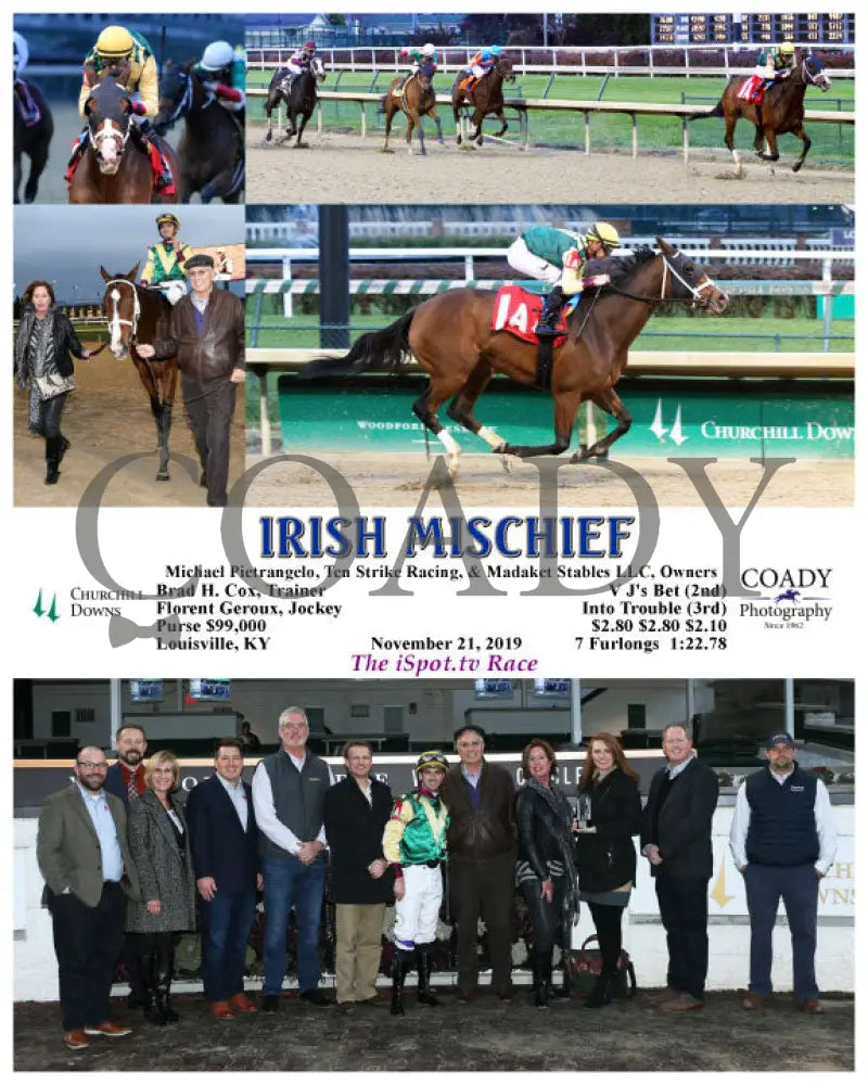 Irish Mischief - 11-21-19 R09 Cd Group Churchill Downs