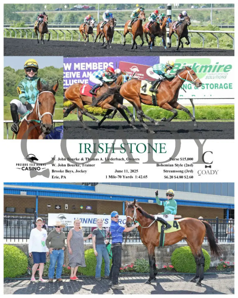 IRISH STONE - 06-11-25 - R04 - PID Presque Isle Downs