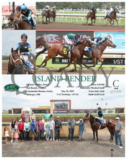 ISLAND BENDER - 05-26-25 - R06 - CBY Canterbury Park