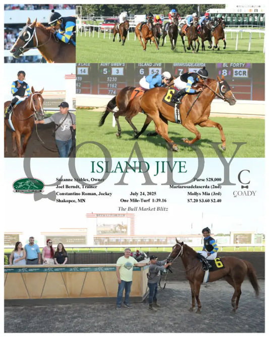 ISLAND JIVE - 07-24-25 - R04 - CBY Canterbury Park