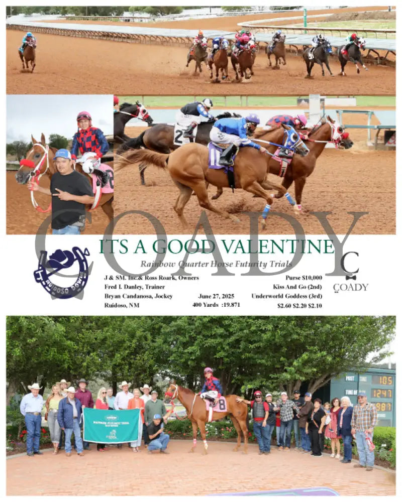 ITS A GOOD VALENTINE - Rainbow Quarter Horse Futurity Trials - 06-27-25 - R05 - RUI Ruidoso Downs