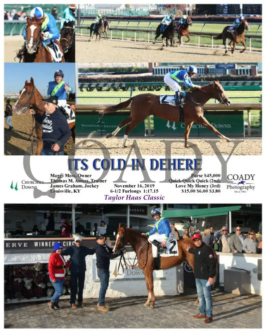 Its Cold In Dehere - 11-16-19 R06 Cd Churchill Downs