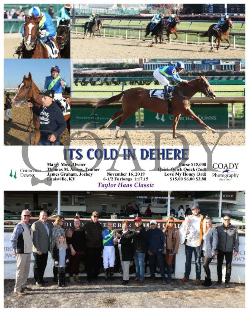 Its Cold In Dehere - 11-16-19 R06 Cd Group Churchill Downs