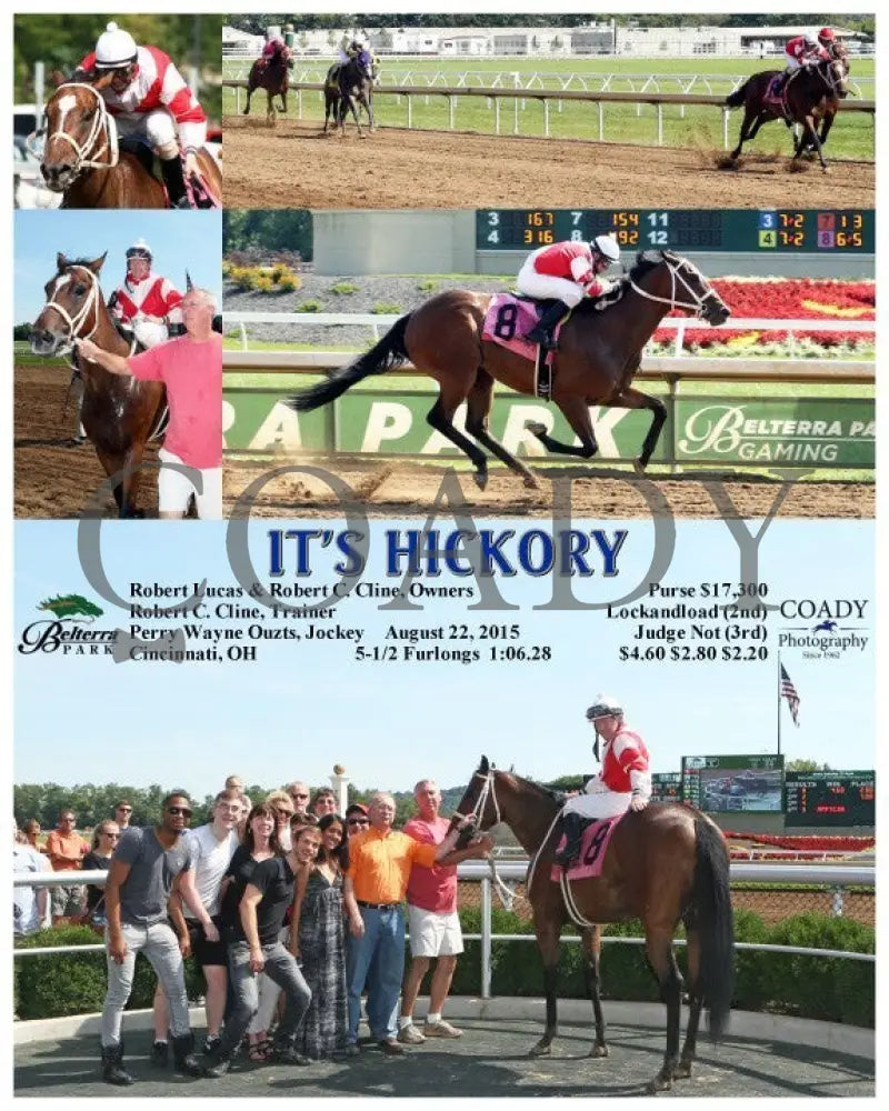 It’s Hickory - 082215 Race 05 Btp Belterra Park