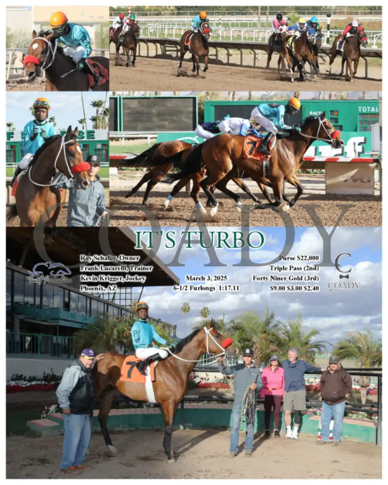 IT’S TURBO - 03-03-25 - R08 - TUP Turf Paradise