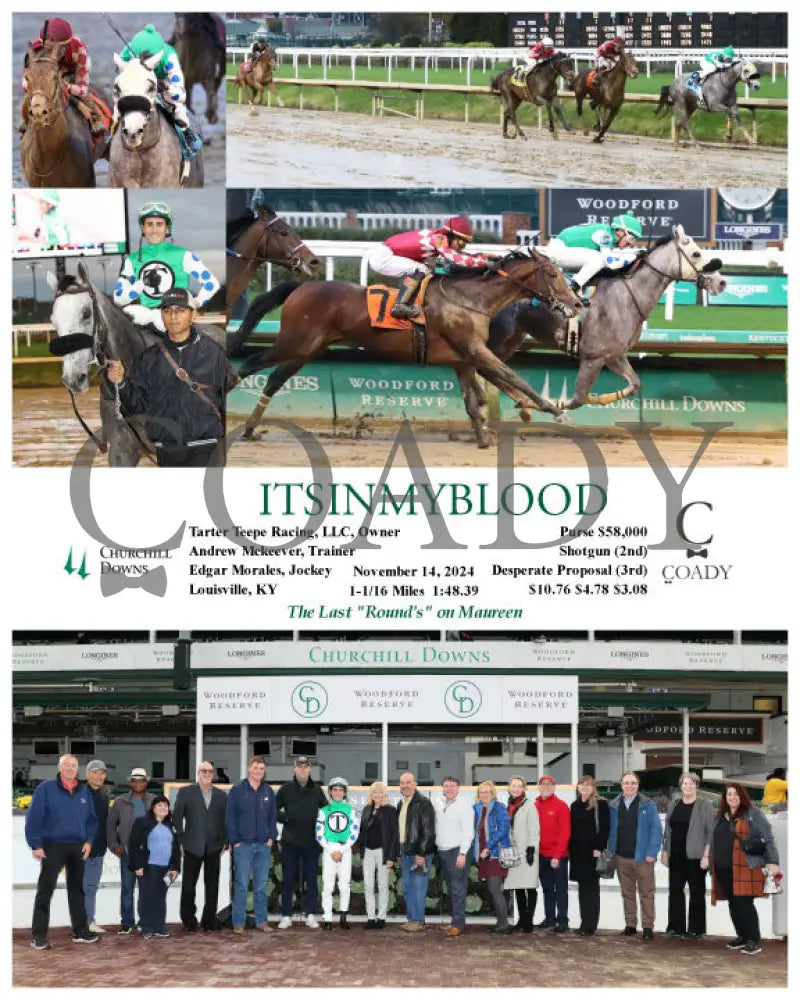Itsinmyblood - 11-14-24 R09 Cd Group Churchill Downs