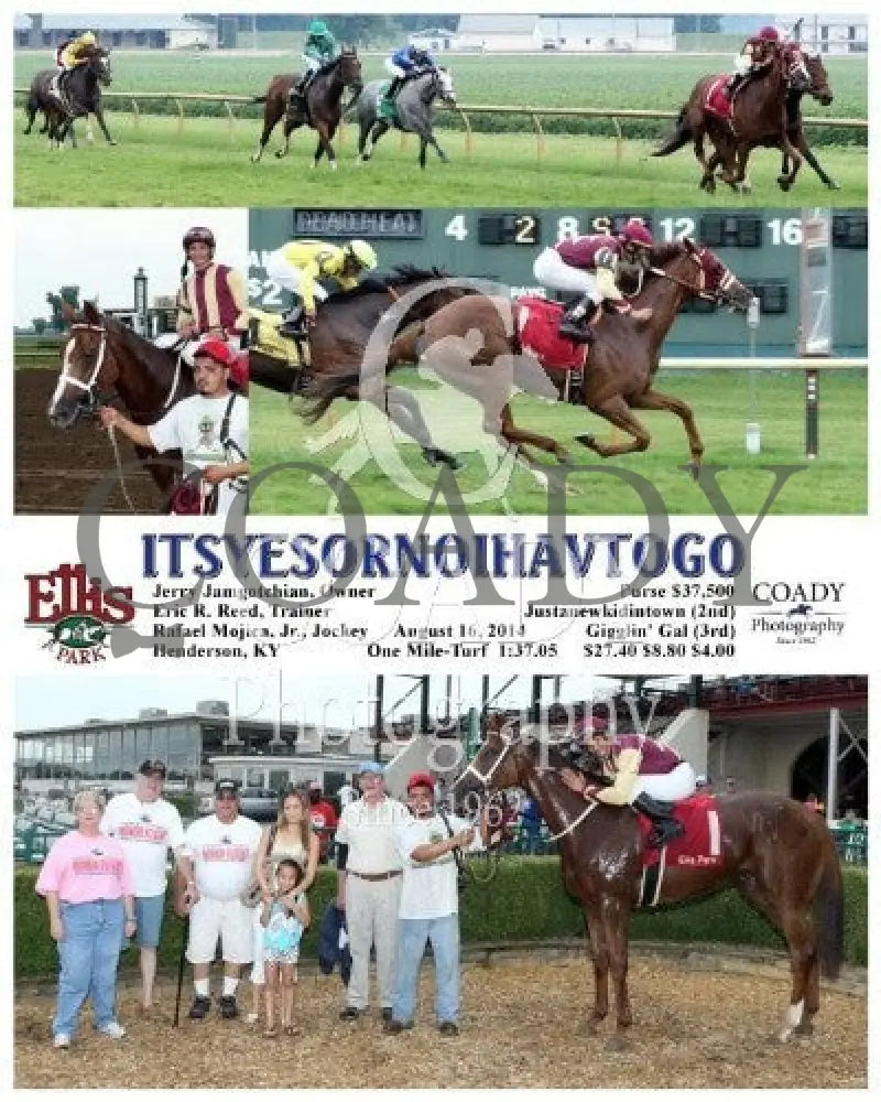 Itsyesornoihavtogo - 081614 Race 08 Elp Ellis Park