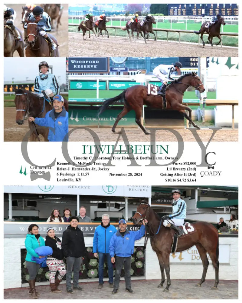 Itwillbefun - 112824 Race 12 Cd Churchill Downs