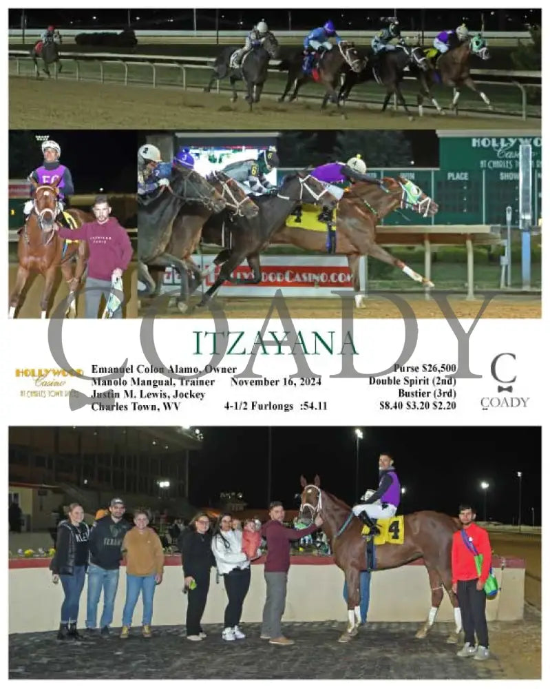 Itzayana - 11-16-24 R01 Ct Hollywood Casino At Charles Town Races
