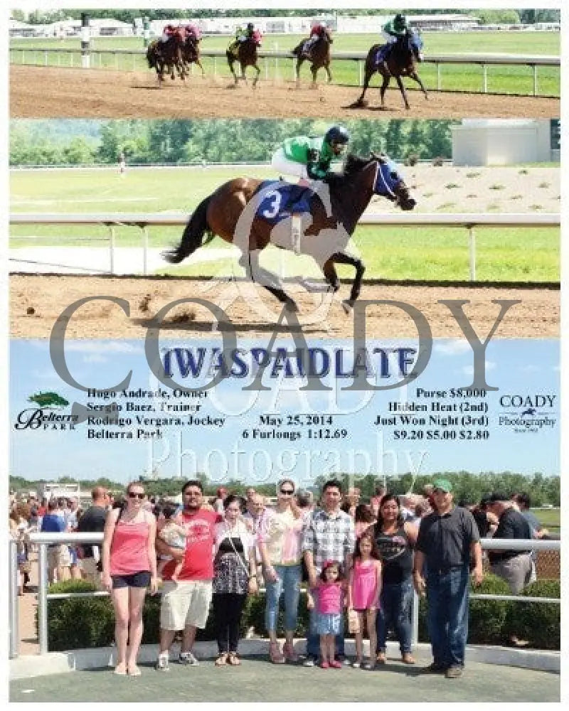 Iwaspaidlate - 052514 Race 05 Btp Belterra Park