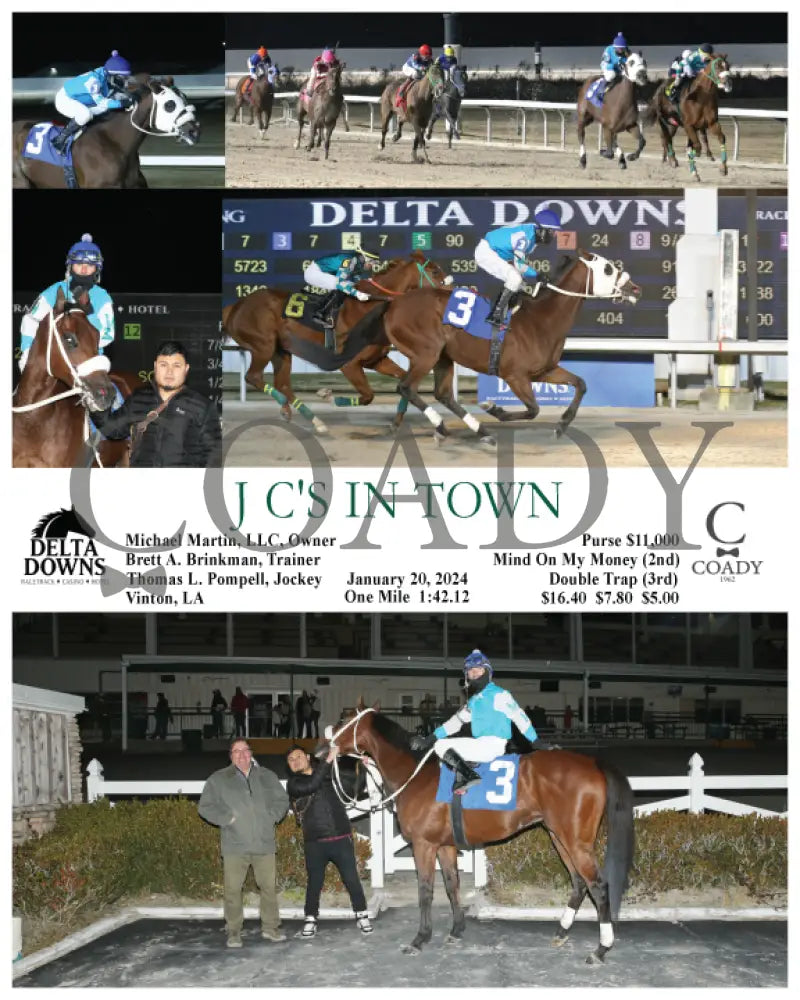 J C’s In Town - 01-20-24 R04 Ded Delta Downs