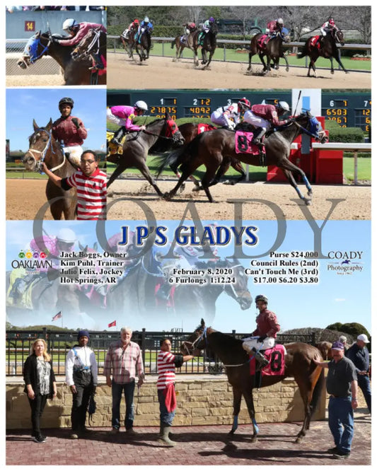 J P’s Gladys - 02-08-20 R01 Op Oaklawn Park