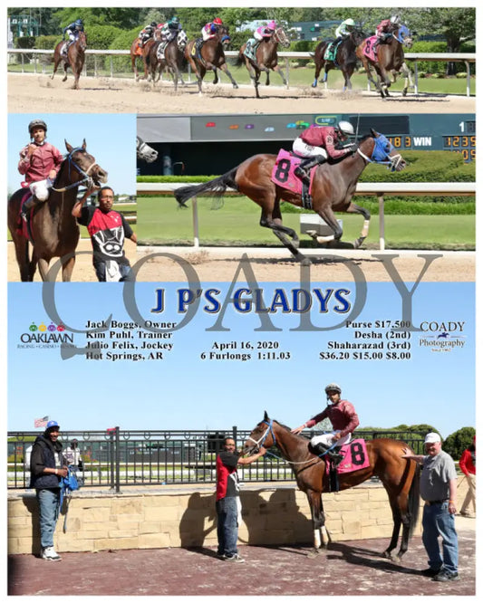 J P’s Gladys - 04-16-20 R06 Op Oaklawn Park