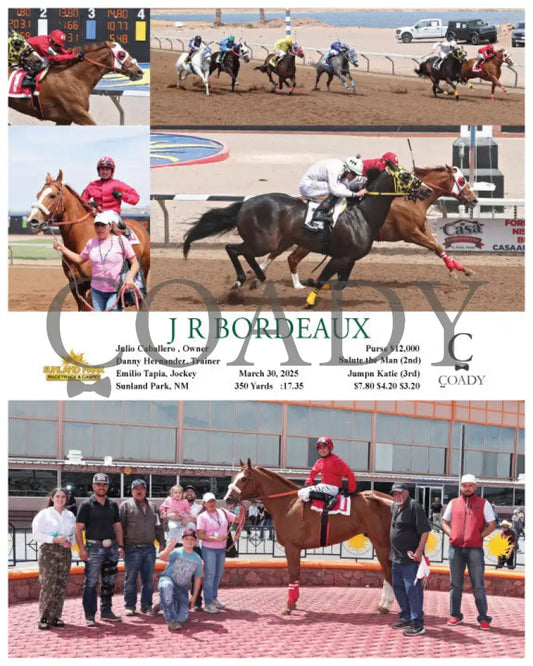 J R BORDEAUX - 03-30-25 - R02 - SUN Sunland Park