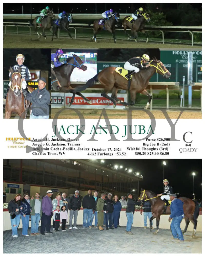 Jack And Juba - 10-17-24 R03 Ct Hollywood Casino At Charles Town Races