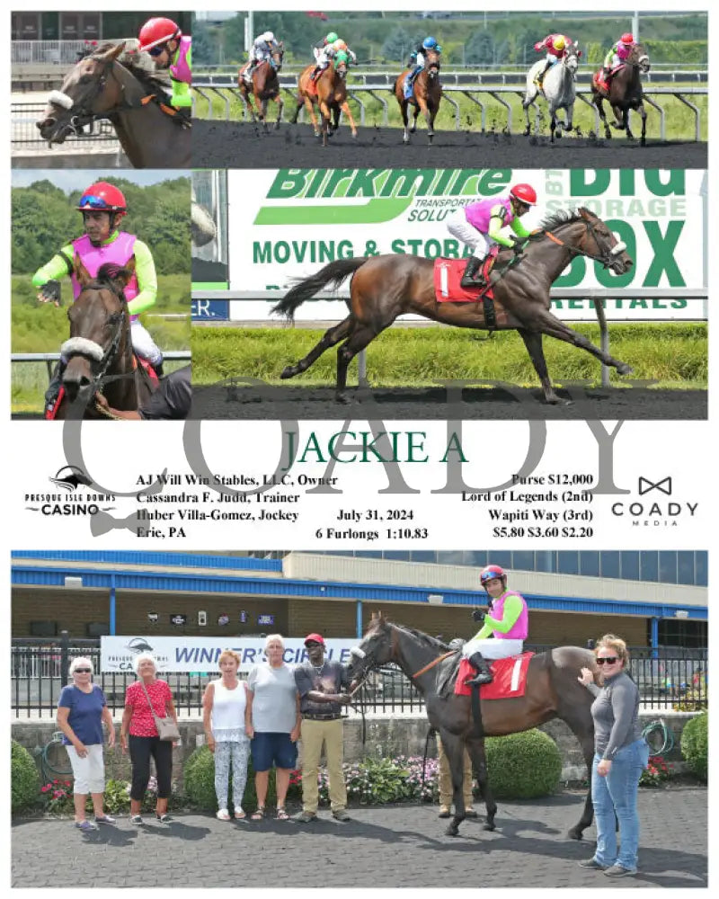Jackie A - 07-31-24 R01 Pid Presque Isle Downs