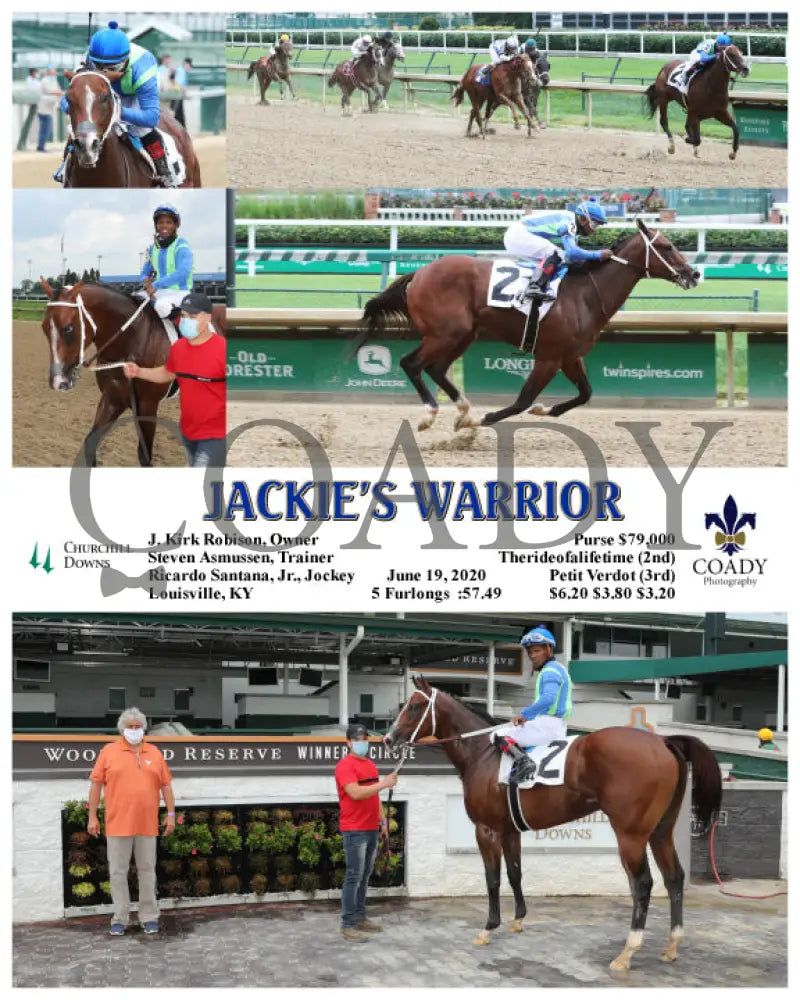 Jackie’s Warrior - 06-19-20 R03 Cd Churchill Downs