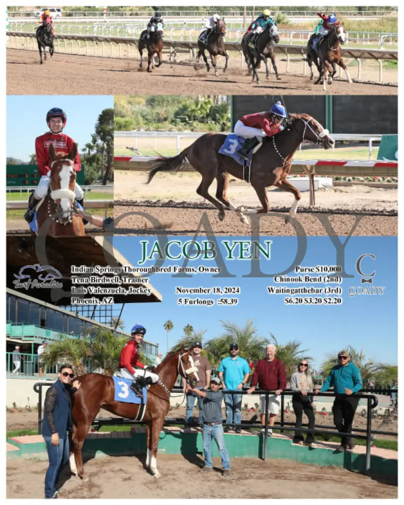 Jacob Yen - 11-18-24 R05 Tup Turf Paradise