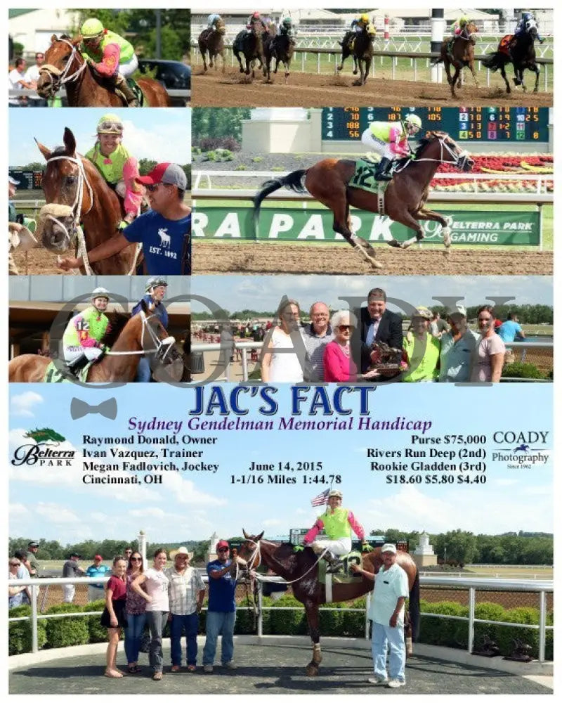 Jac’s Fact - 061415 Race 07 Btp Belterra Park
