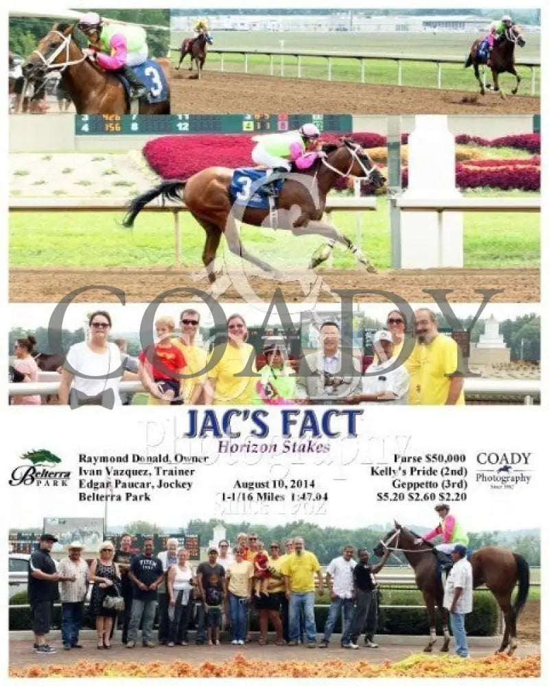 Jac’s Fact - 081014 Race 03 Btp Belterra Park