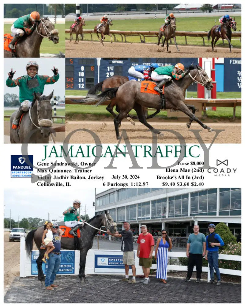 Jamaican Traffic - 07-30-24 R05 Fan Fanduel Sportsbook Horse Racing