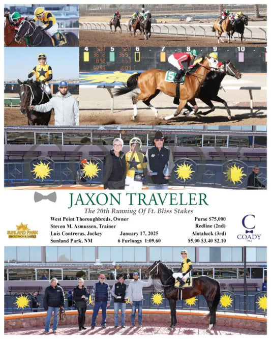 Jaxon Traveler - The 20Th Running Of Ft. Bliss Stakes 01-17-25 R06 Sun Turfway Park