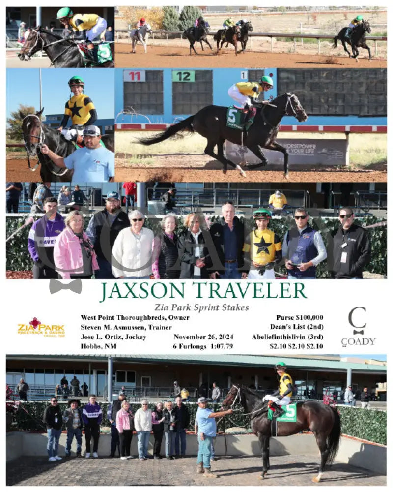 Jaxson Traveler - Zia Park Sprint Stakes 11-26-24 R05 Zia