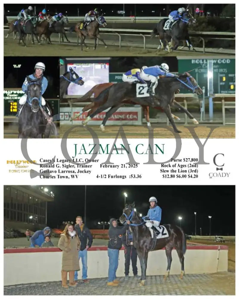 JAZMAN CAN - 02-21-25 - R03 - CT Hollywood Casino at Charles Town Races