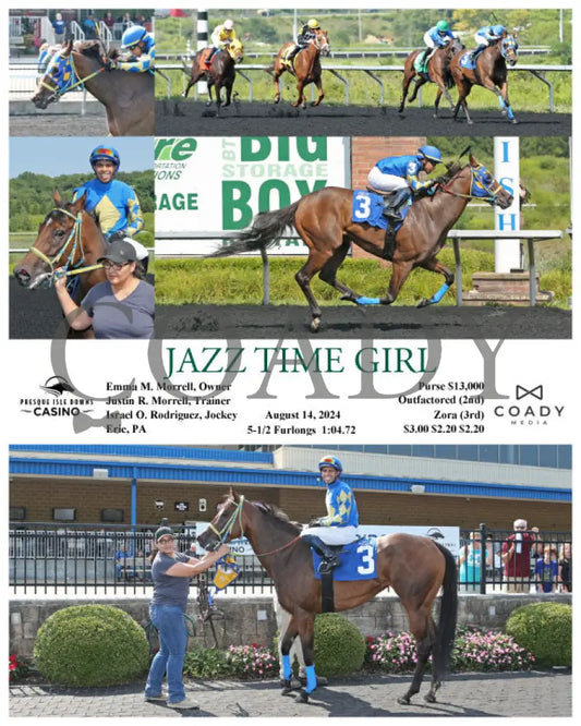 Jazz Time Girl - 08-14-24 R02 Pid Presque Isle Downs