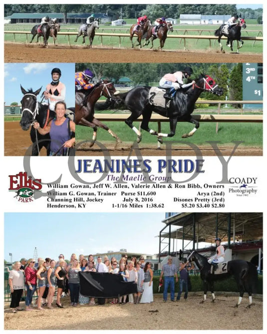 Jeanines Pride - 070816 Race 08 Elp Ellis Park