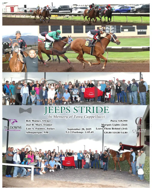 JEEPS STRIDE - In Memory of Tony Cappellucci - 09-28-25 - R07 - ALB Downs at Albuquerque