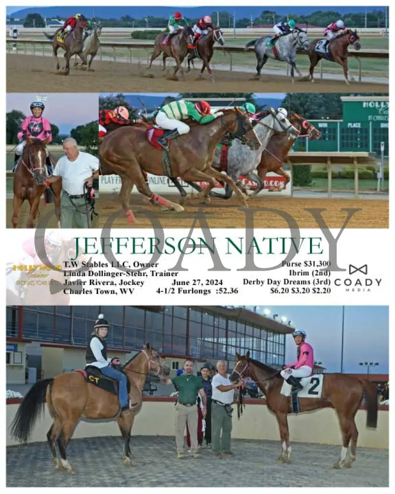 Jefferson Native - 06-27-24 R04 Ct Hollywood Casino At Charles Town Races