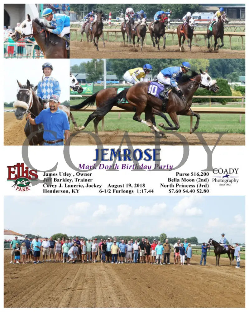 Jemrose - 081918 Race 06 Elp Ellis Park