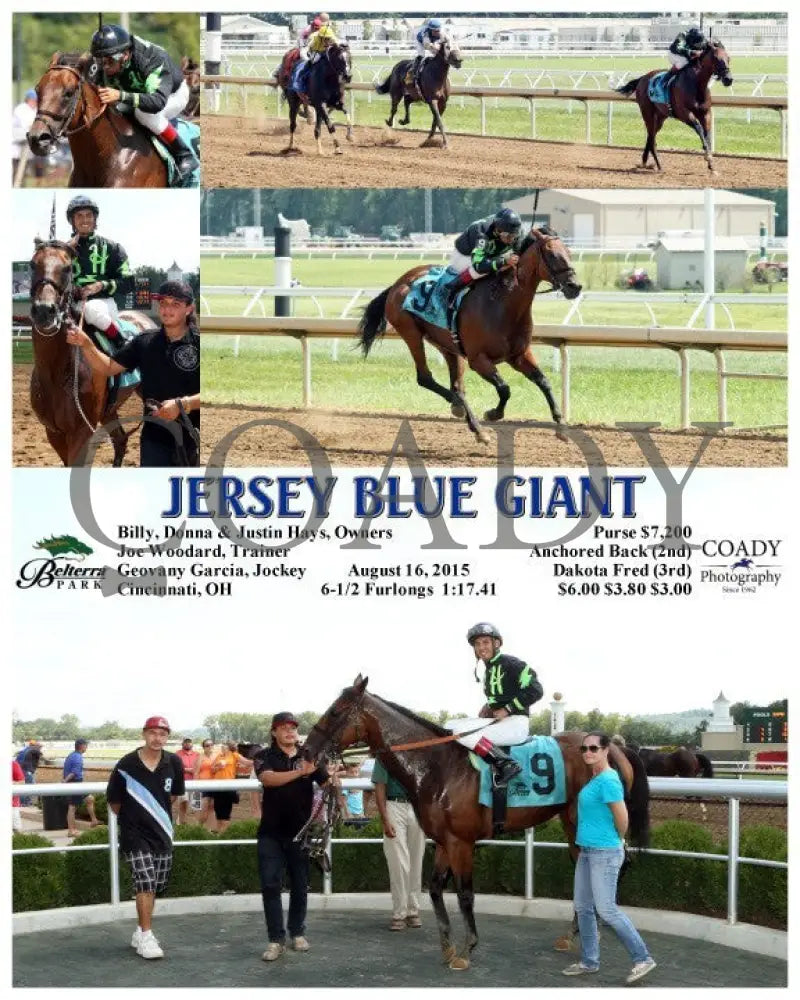 Jersey Blue Giant - 081615 Race 03 Btp Belterra Park