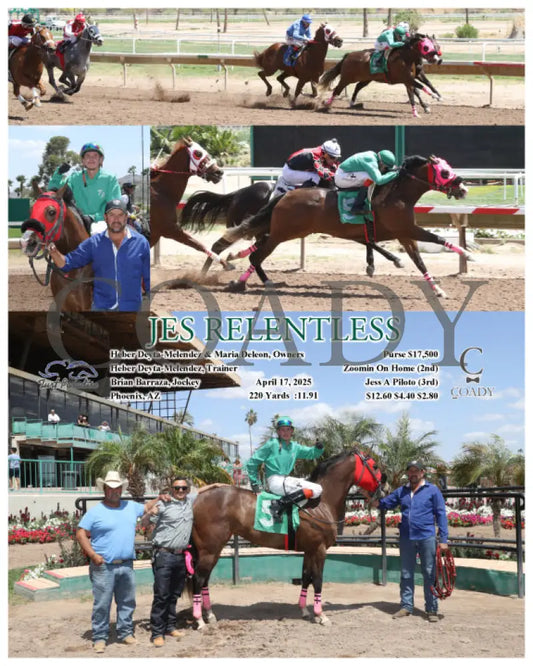 JES RELENTLESS - 04-17-25 - R01 - TUP Turf Paradise