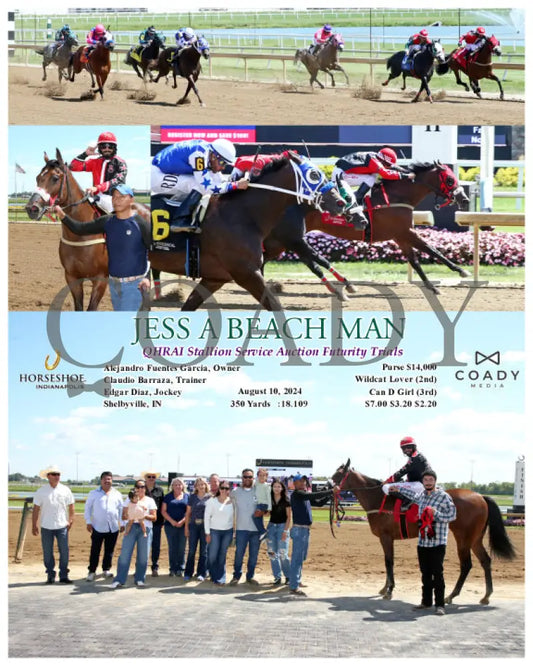 Jess A Beach Man - Qhrai Stallion Service Auction Futurity Trials 08-10-24 R04 Ind Indiana Grand