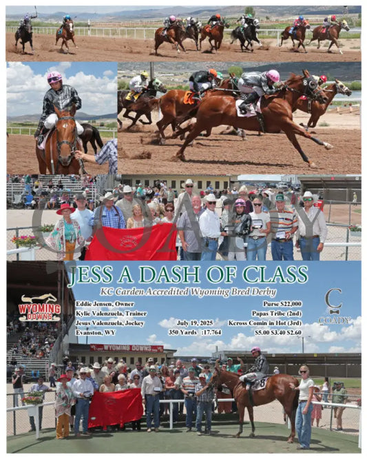 JESS A DASH OF CLASS - KC Carden Accredited Wyoming Bred Derby - 07-19-25 - R03 - WYO Wyoming Downs