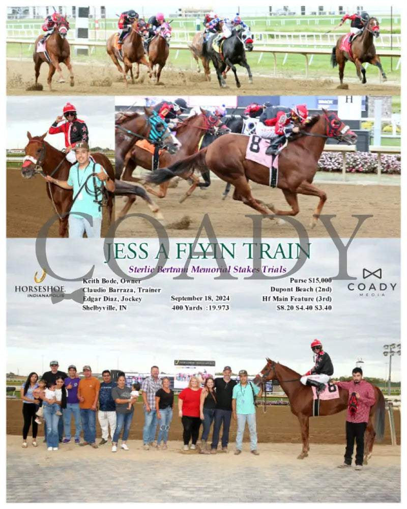 Jess A Flyin Train - Sterlie Bertram Memorial Stakes Trials 09-18-24 R09 Ind Indiana Grand