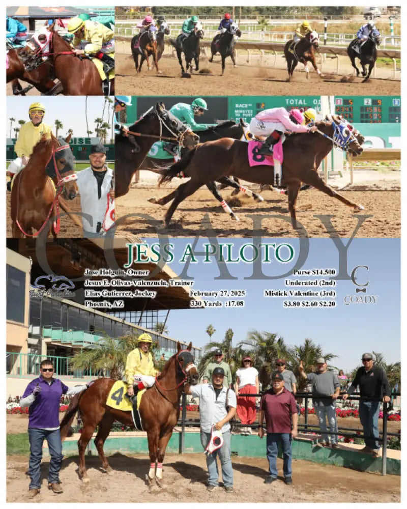 JESS A PILOTO - 02-27-25 - R02 - TUP Turf Paradise